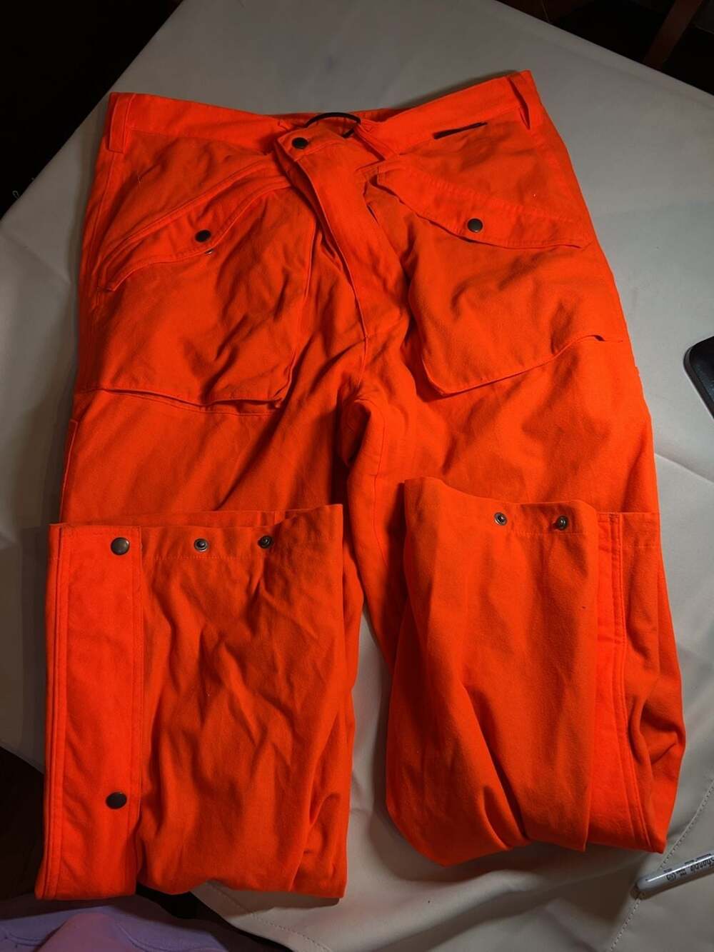 Mount'n Prairie Hush Hide Blaze Orange Hunting Pants XL